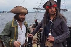 Good-Fortune-pirates-in-front-of-the-Mackinac-Bridge