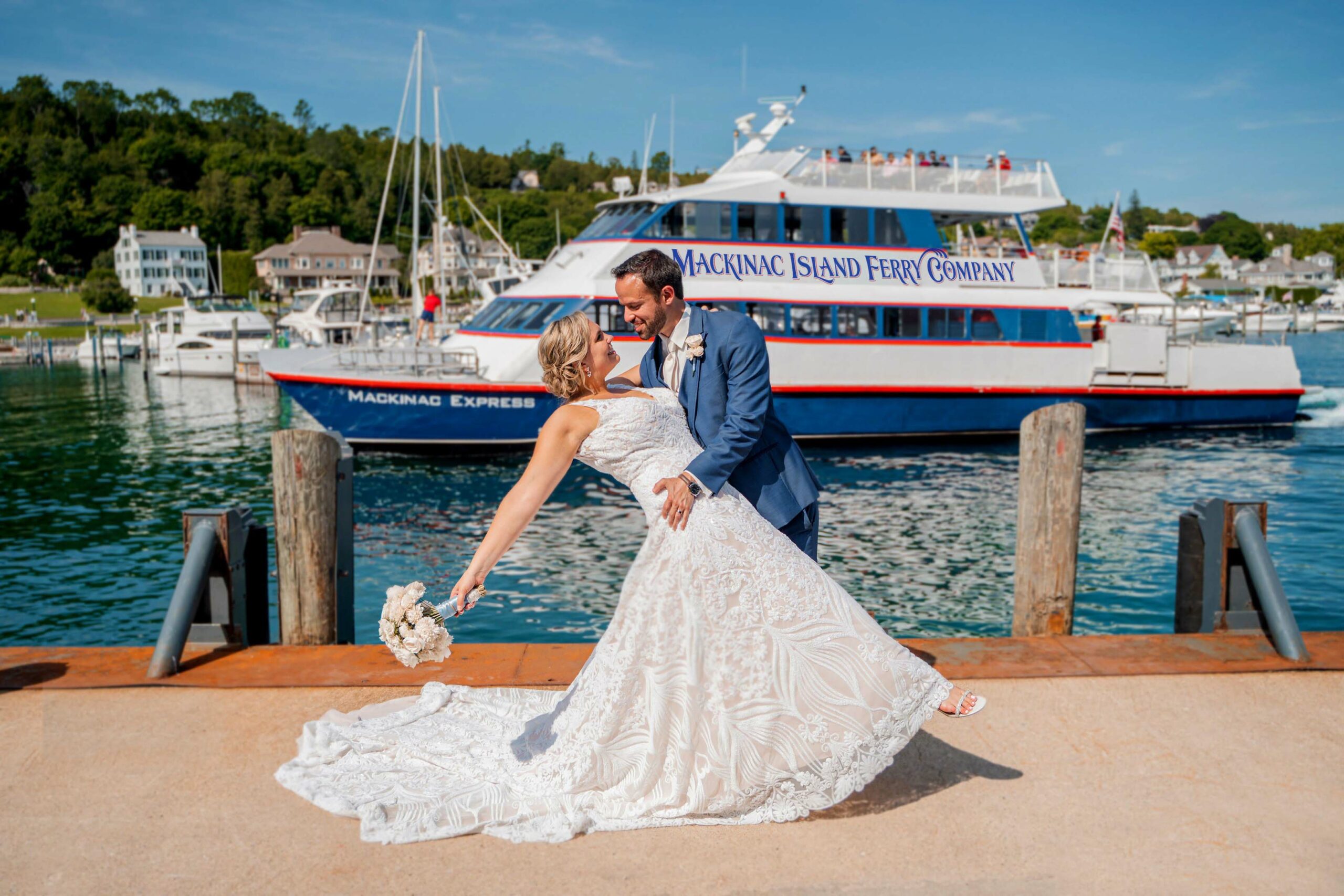 Mackinac Island Ferry Company Wedding Photo by Mackinac Express Edited copy